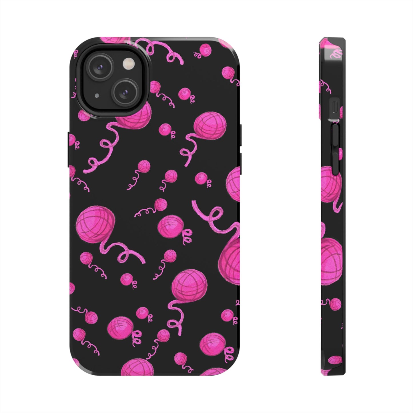 Yarniverse Black / Pink Phone Case
