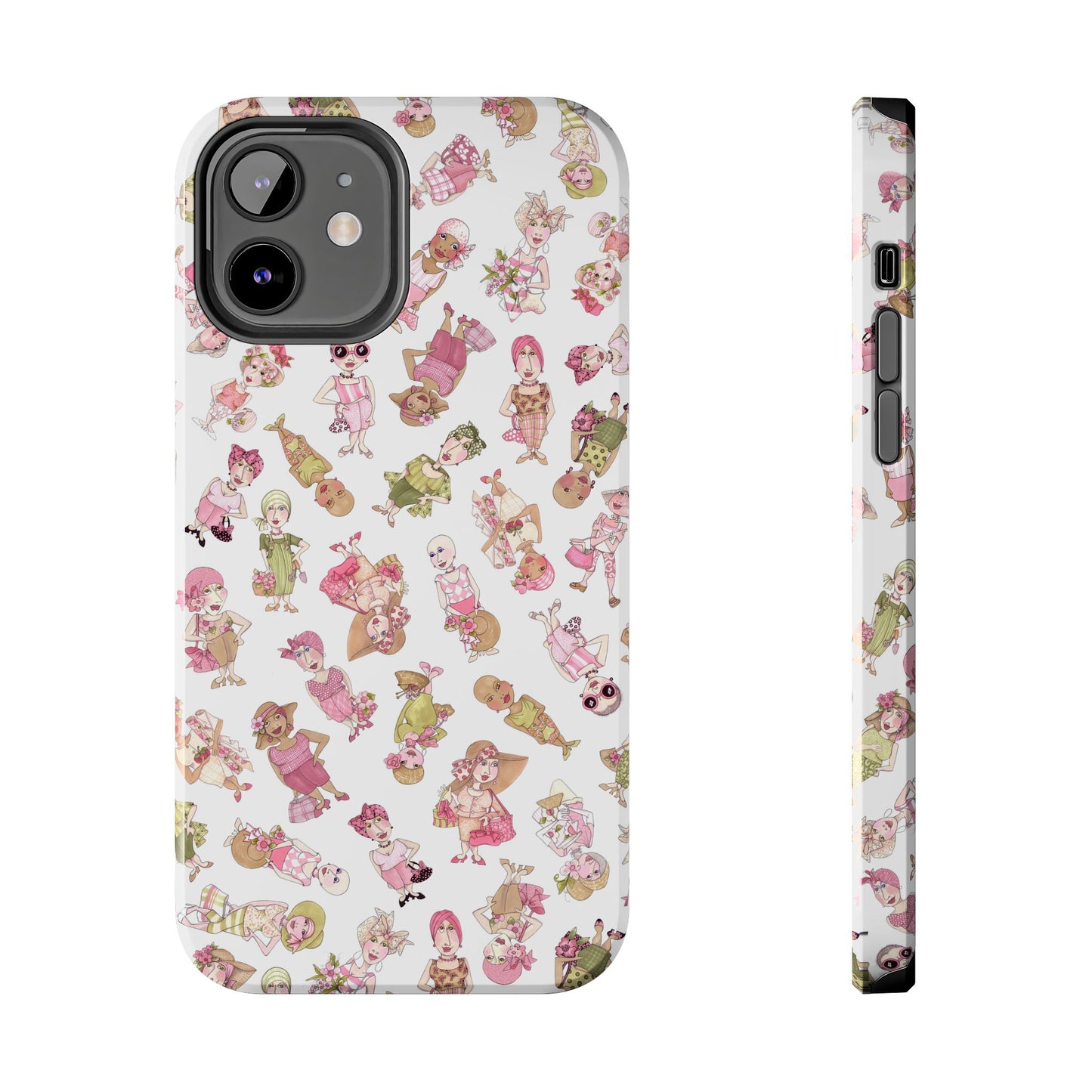Tossed Ladies White Phone Case