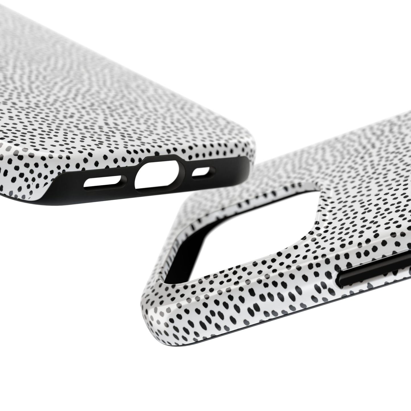 Baby Dots White / Black Phone Case