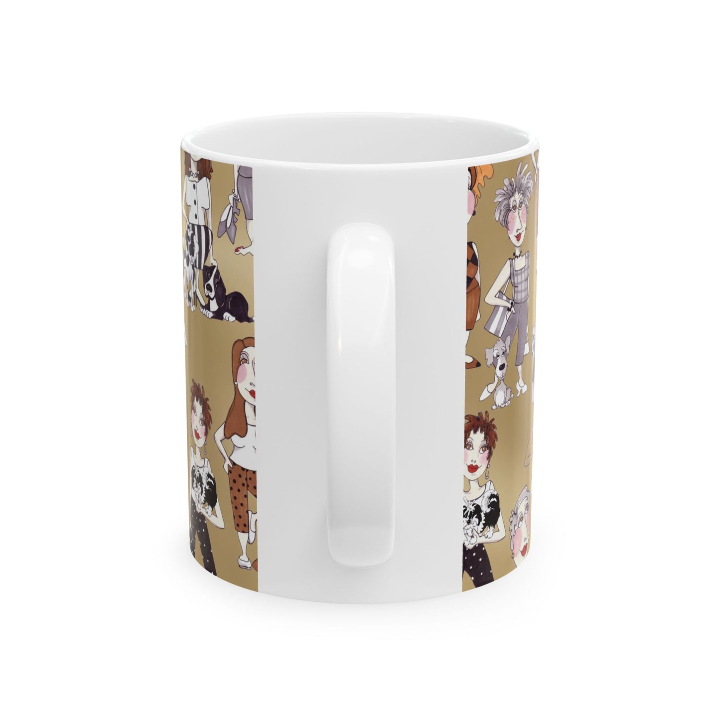 Dog Ladies Tan Cup