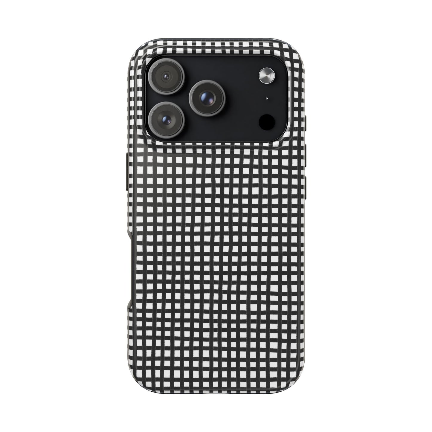 Chipper Check Black / White Phone Case