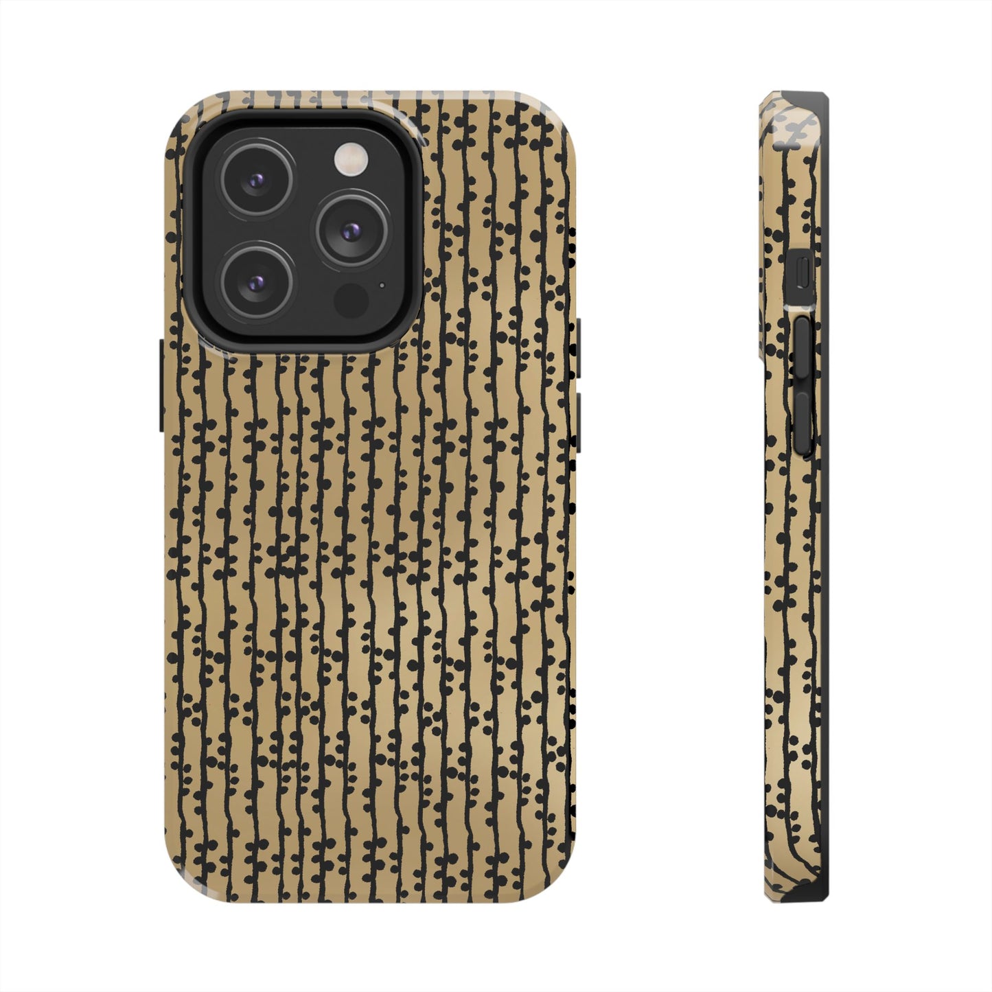 Loopy Stripe Tan Phone Case