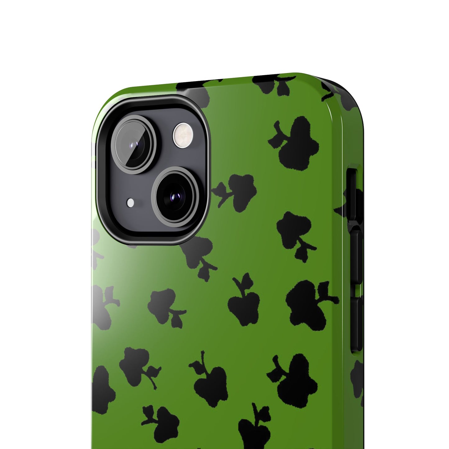 Happy Apples Green / Black Phone Case
