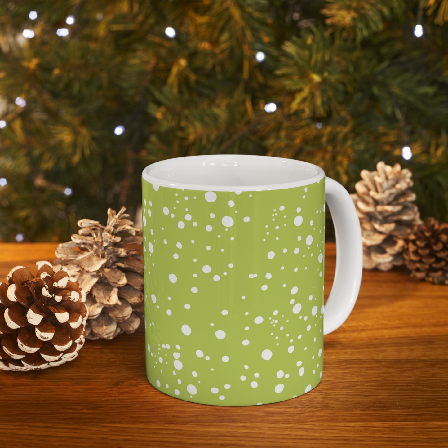 Galaxy Dots Green Cup