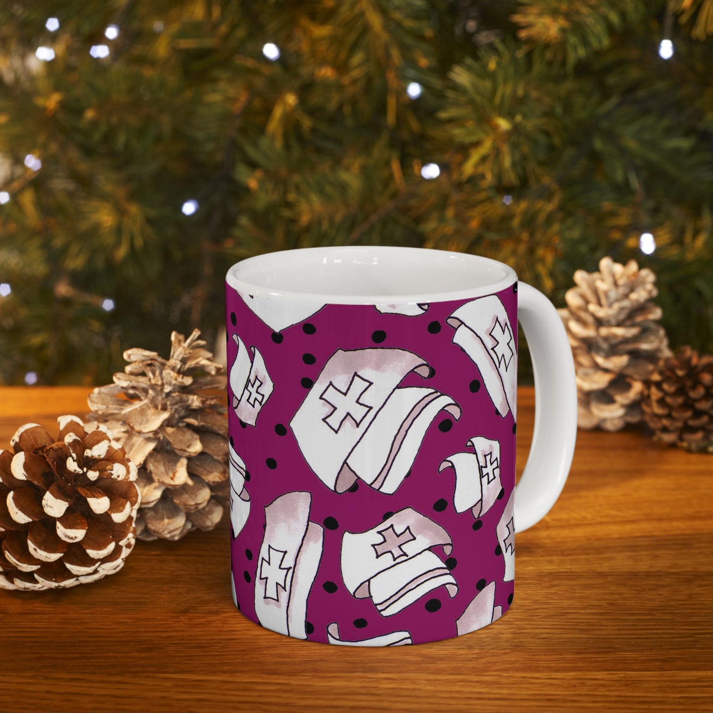 Med Hats Burgundy / Black Cup