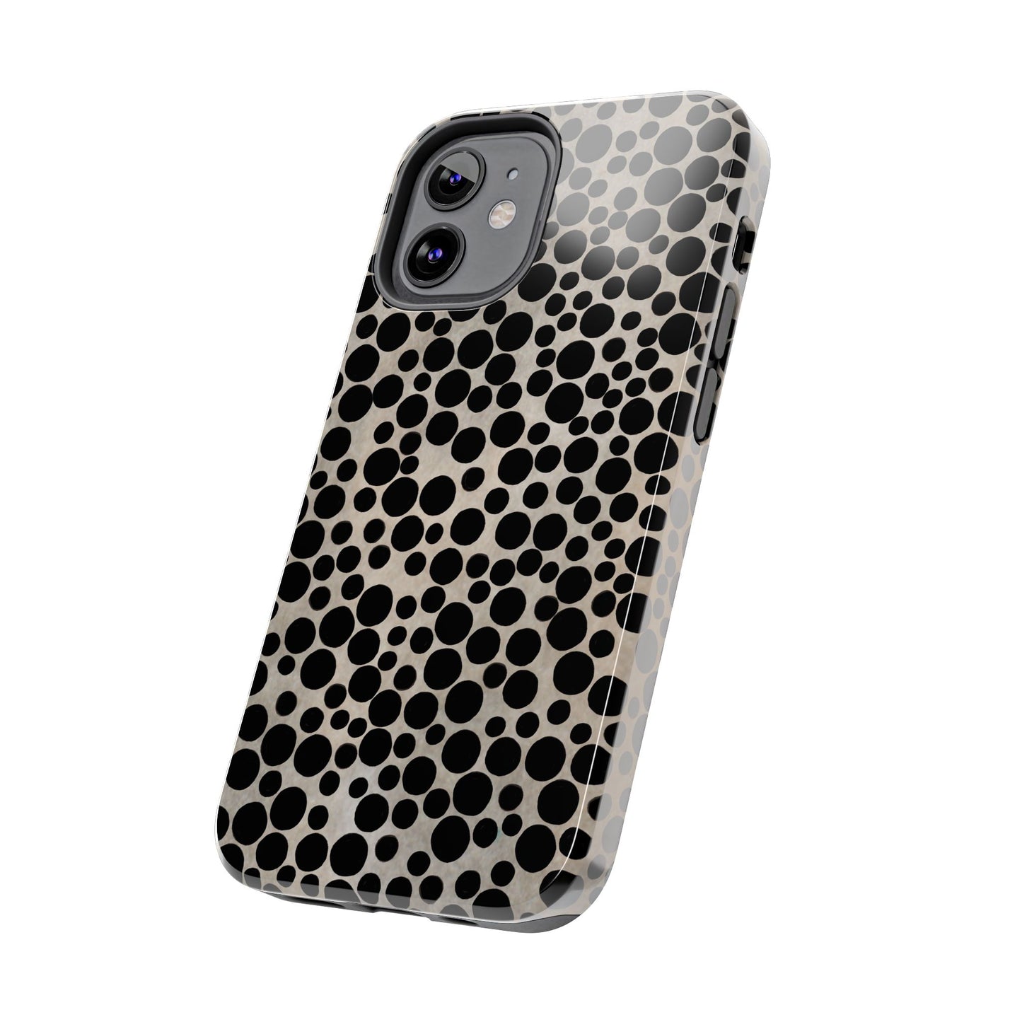 Felt Dots Silver Phone Case