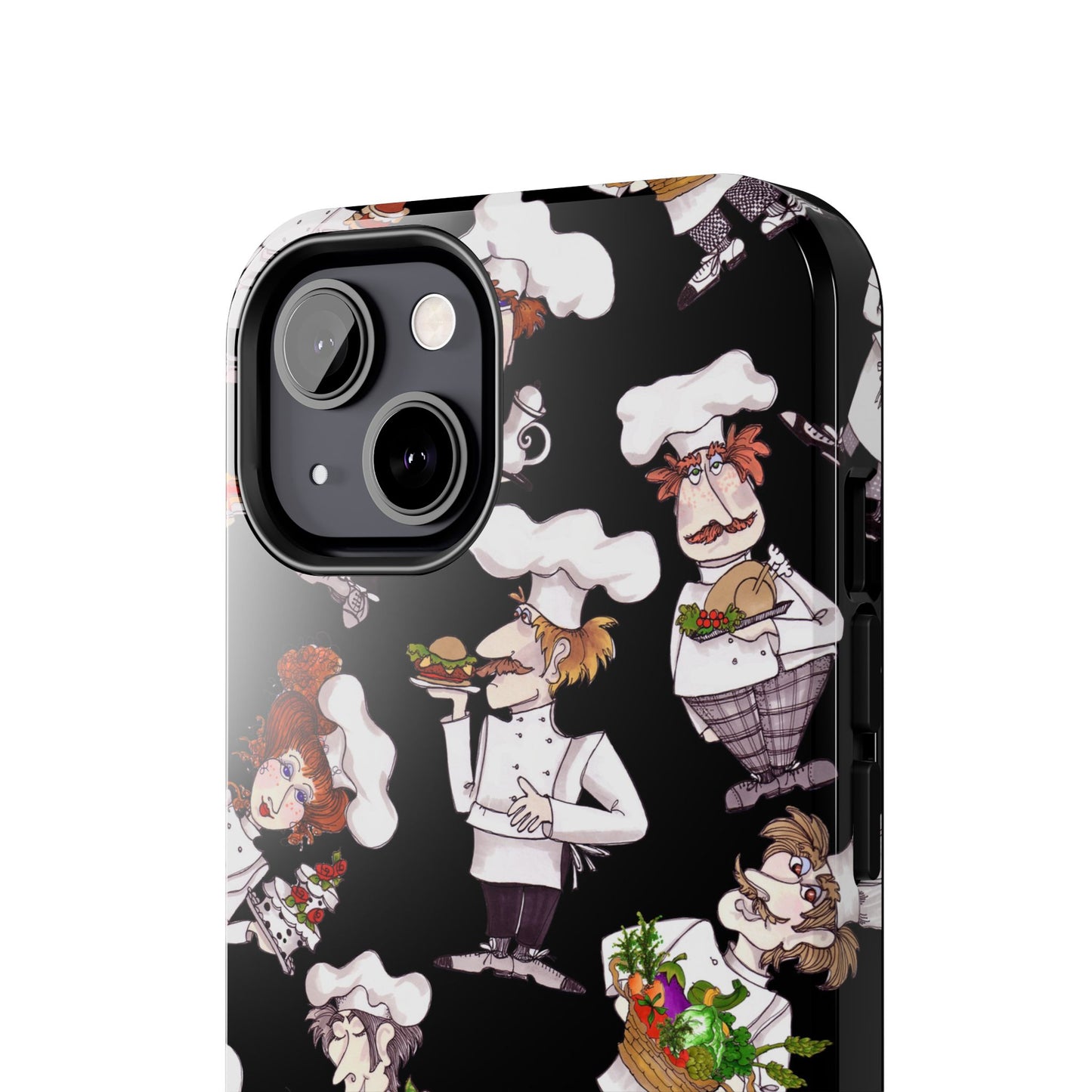 Tossed Chefs Black Phone Case