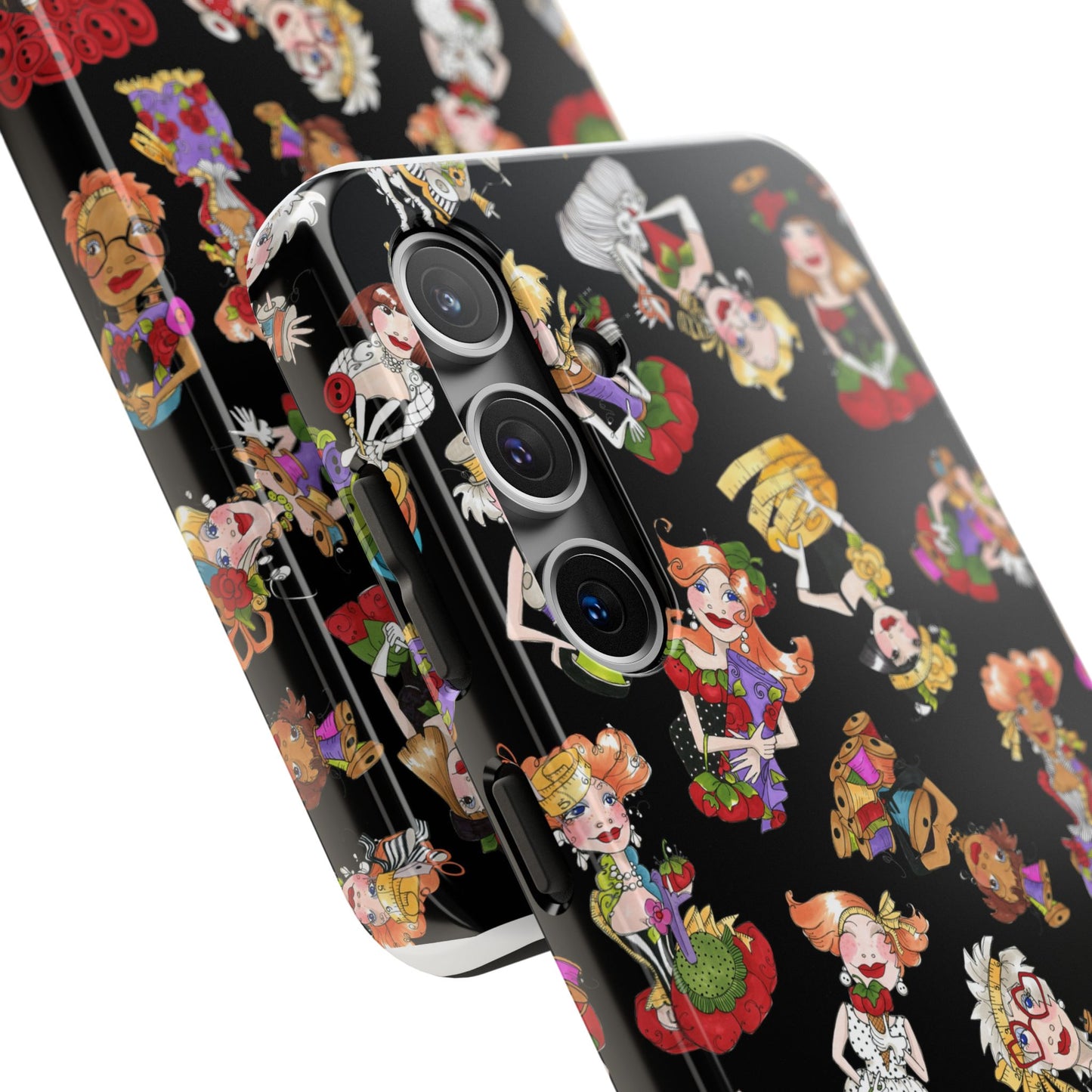 Curious Toss Black Phone Case