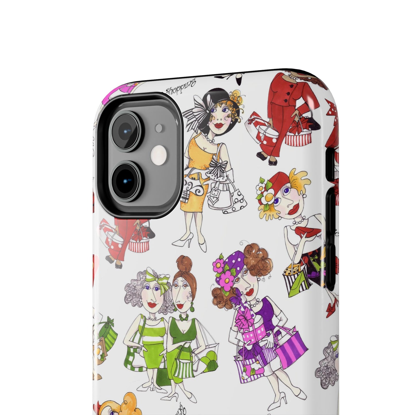 Gone Shopping Tossed White Phone Case