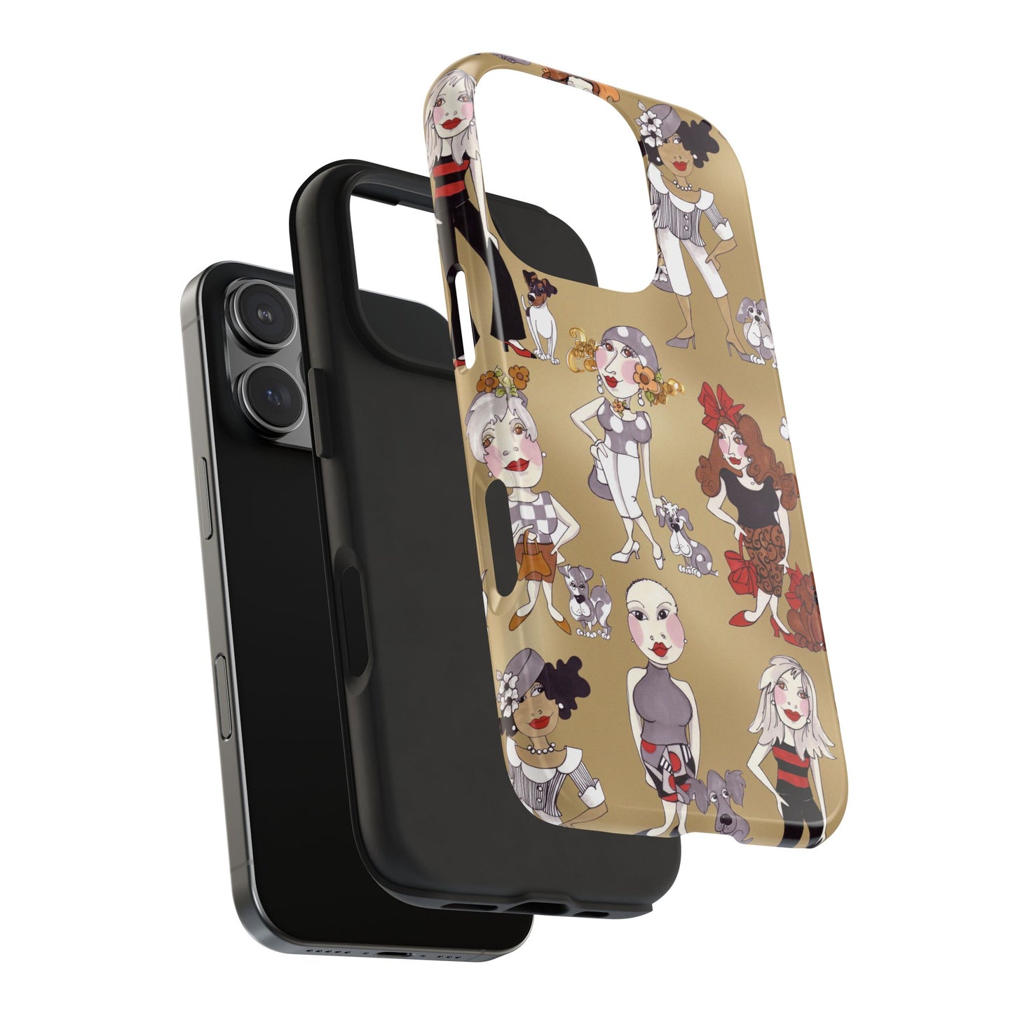 Dog Ladies Tan Phone Case