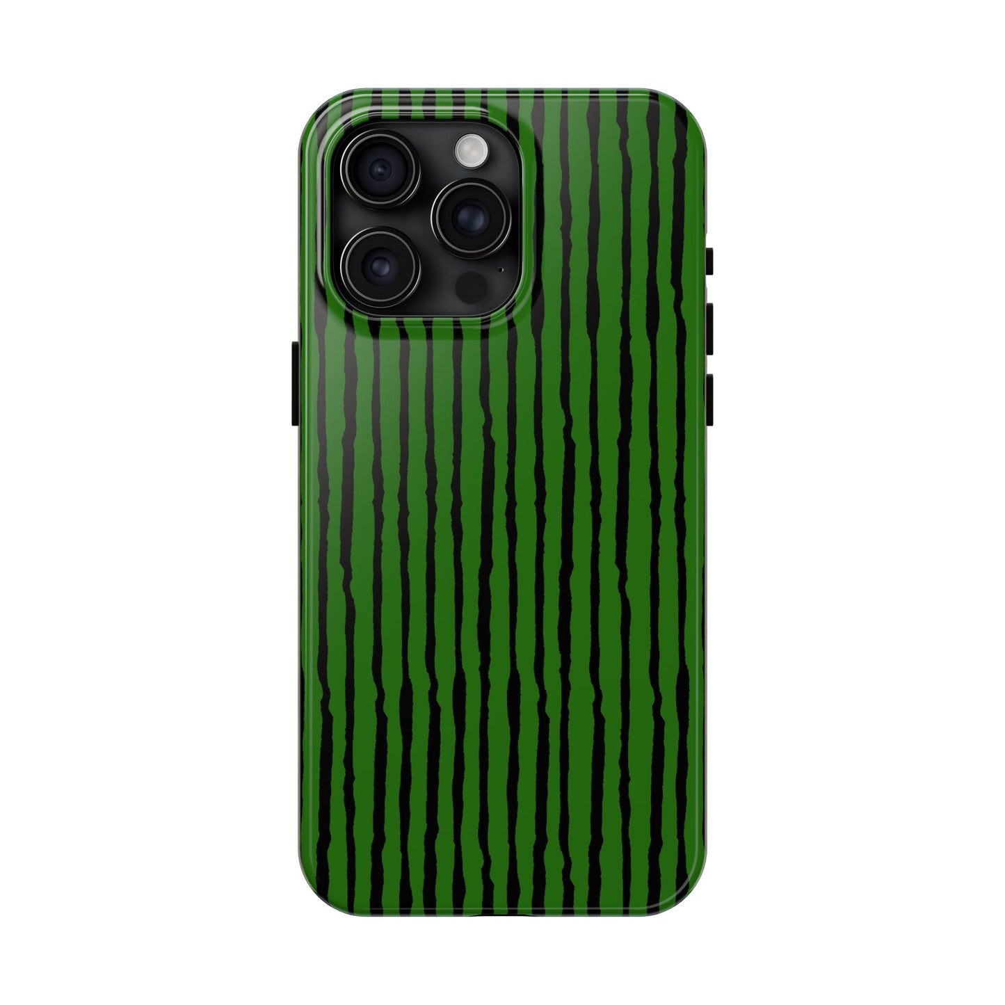 Sorta Stripe Green / Black Phone Case