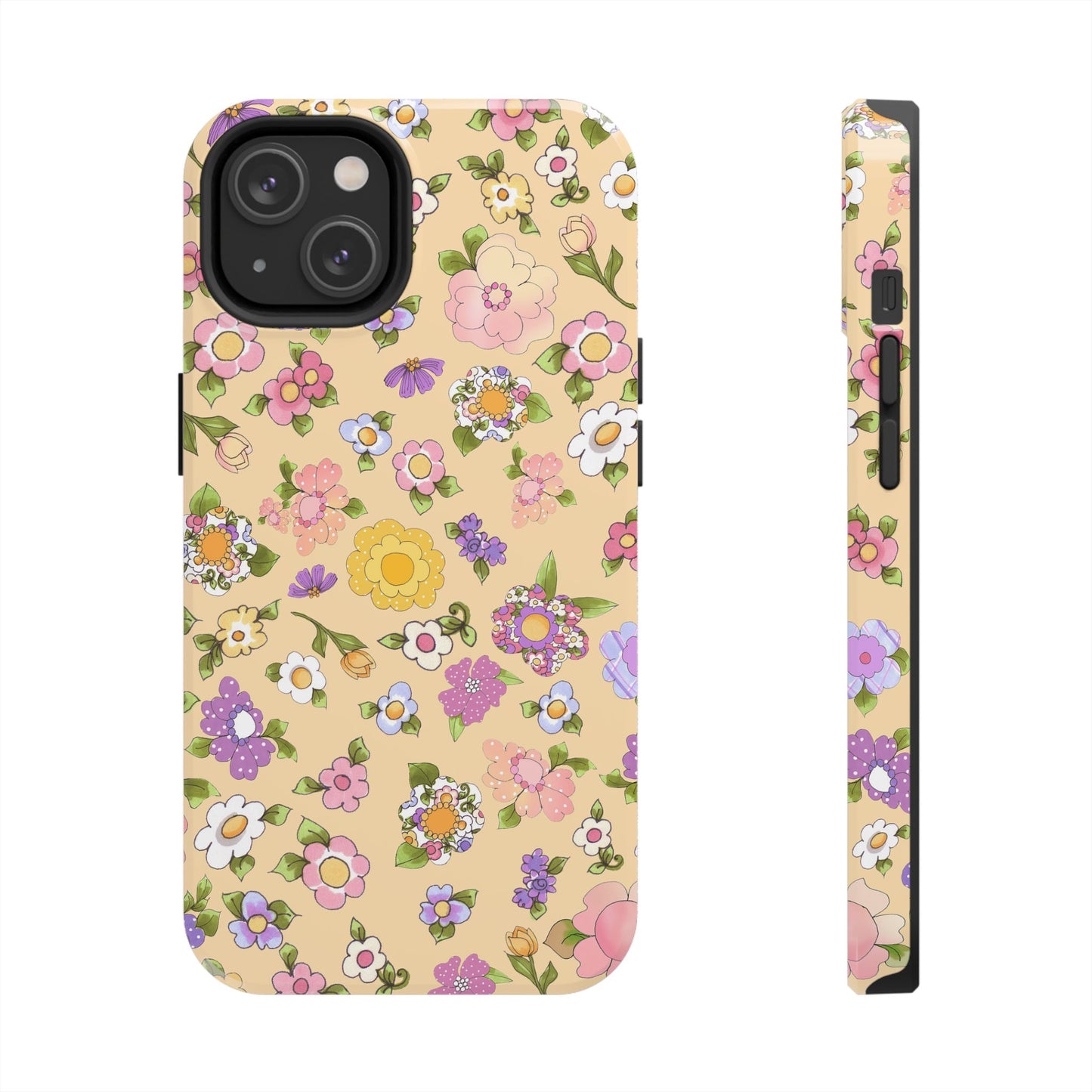 Flowery Yellow Phone Case