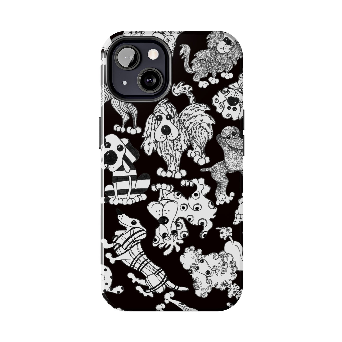 Dear Doggies Black Phone Case