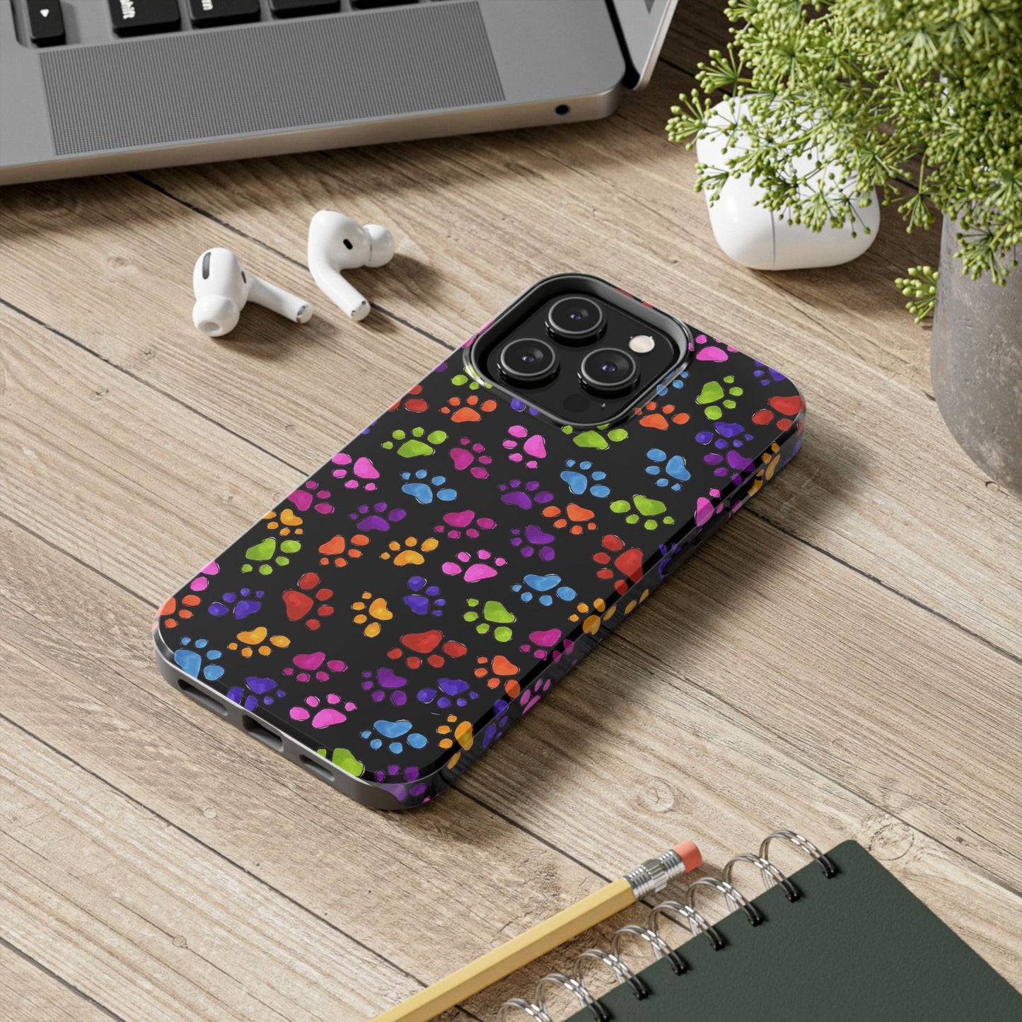 Fancy Paws Black Phone Case