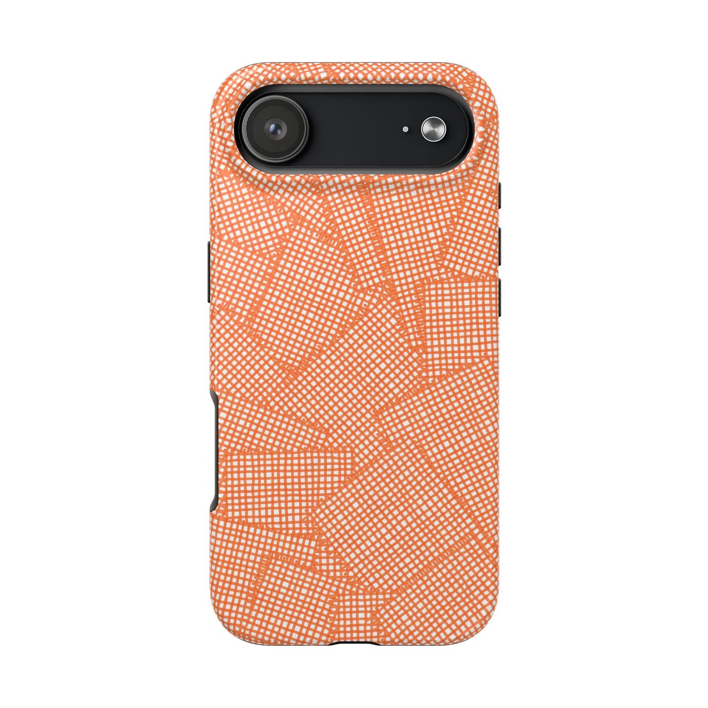 Check Patch Large Orange Phone Case