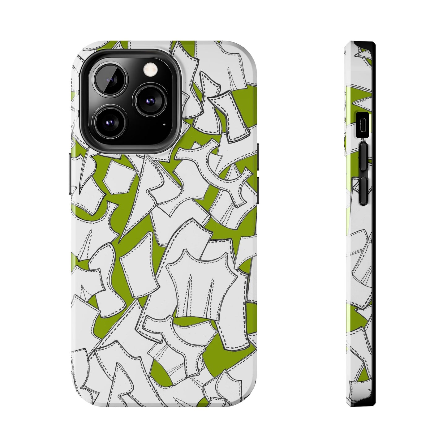 Pattern Pieces Chartreuse Phone Case