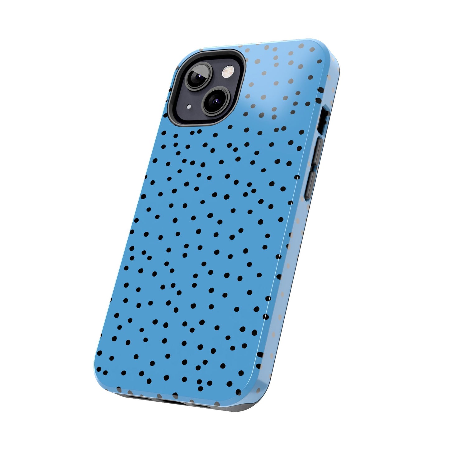 Dinky Dots Turquoise / Black Phone Case