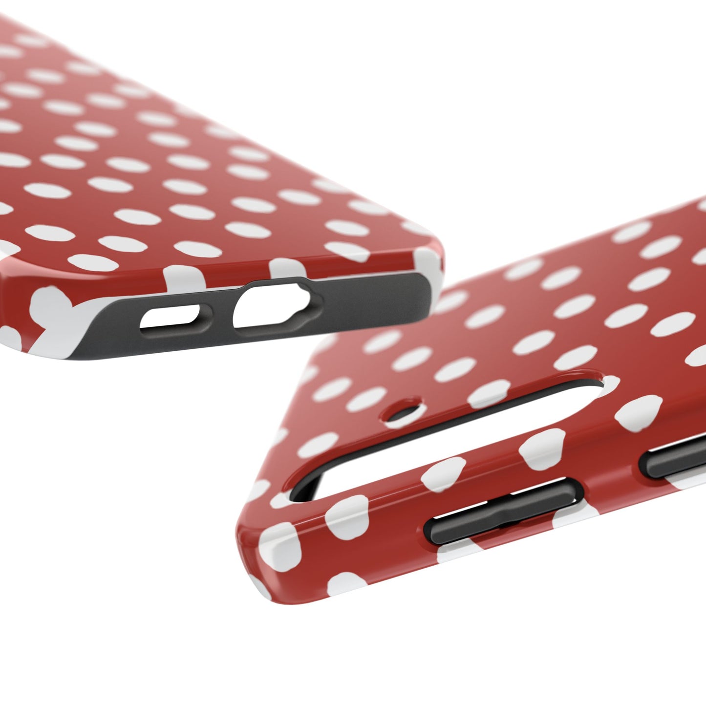 Jumbo Dots Red / White Phone Case