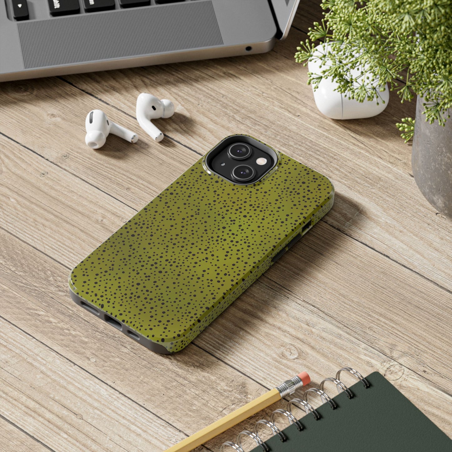 Pepper Dots Green Phone Case