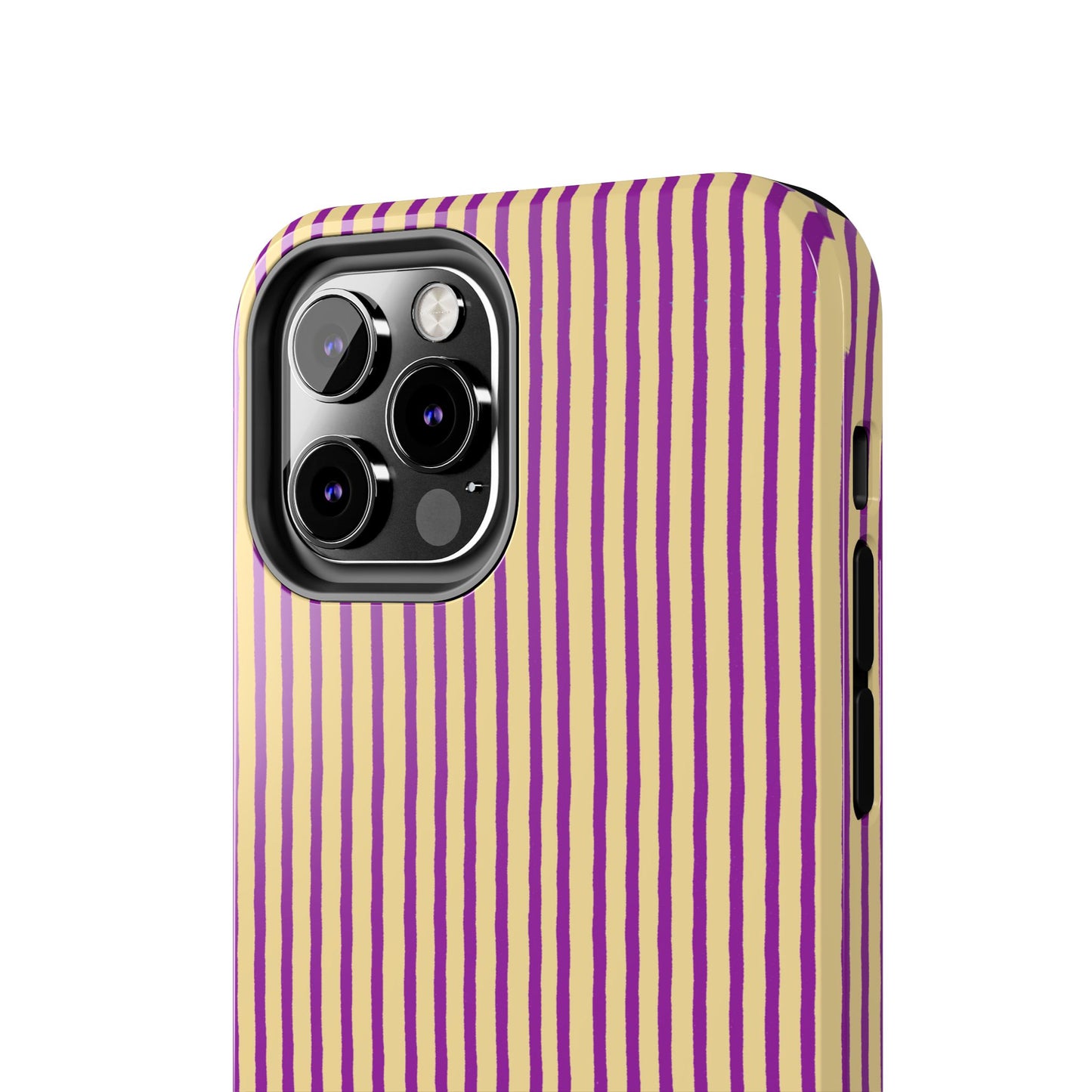 Stripe Yellow / Purple Phone Case