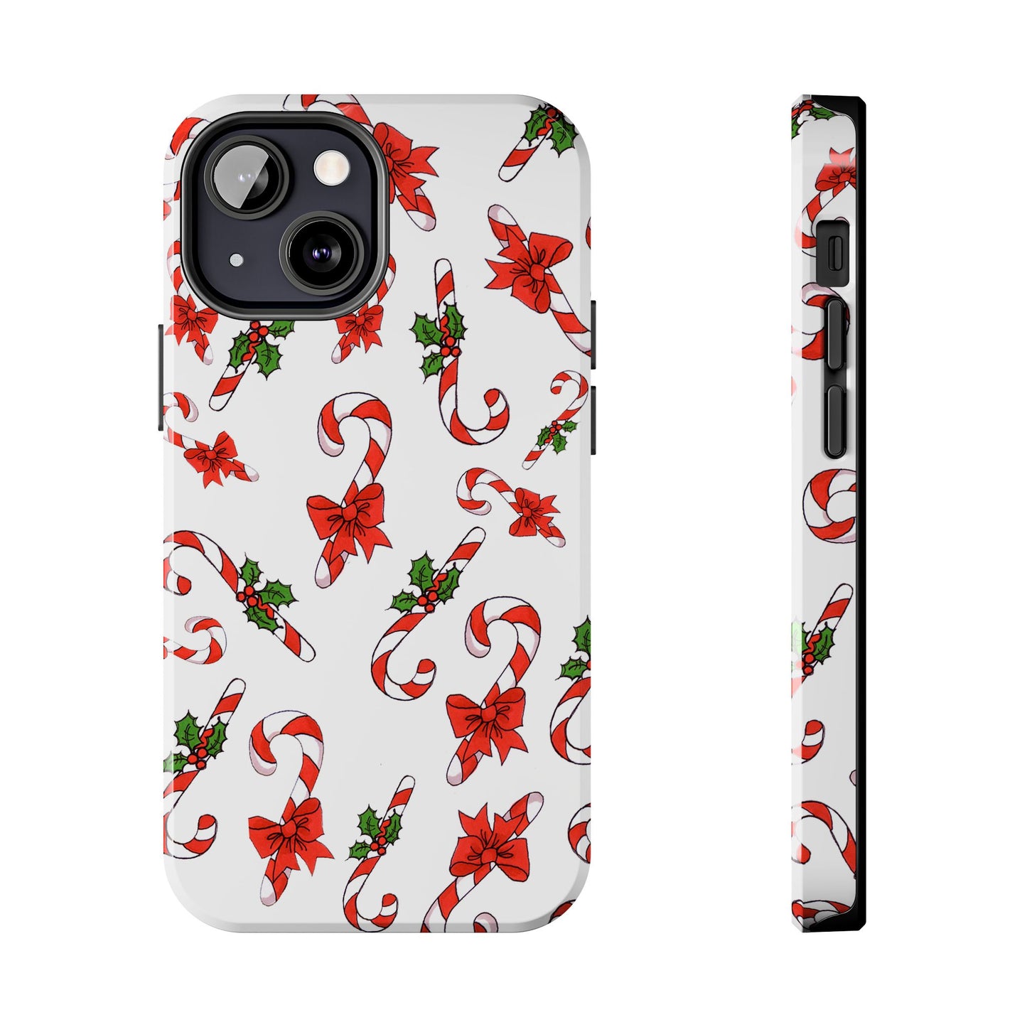 Candy Cane Crowd White Phone Case