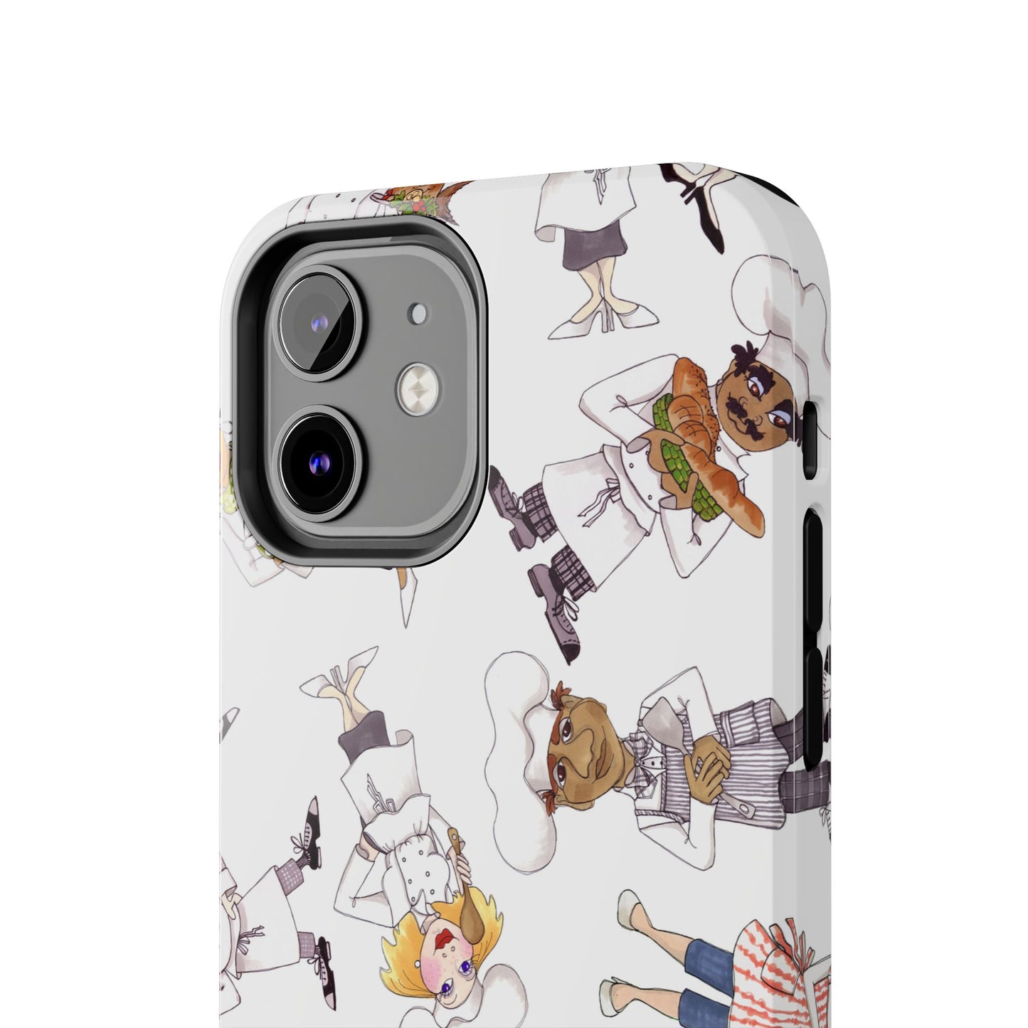 Tossed Chefs White Phone Case