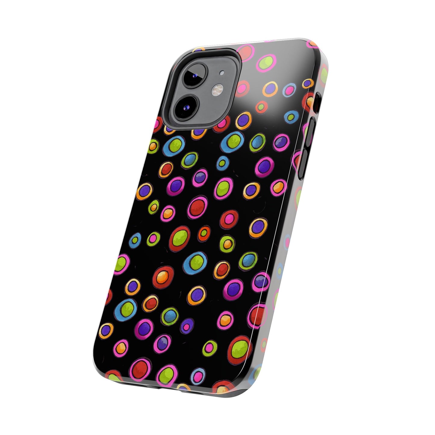 Dopey Dots Black Phone Case