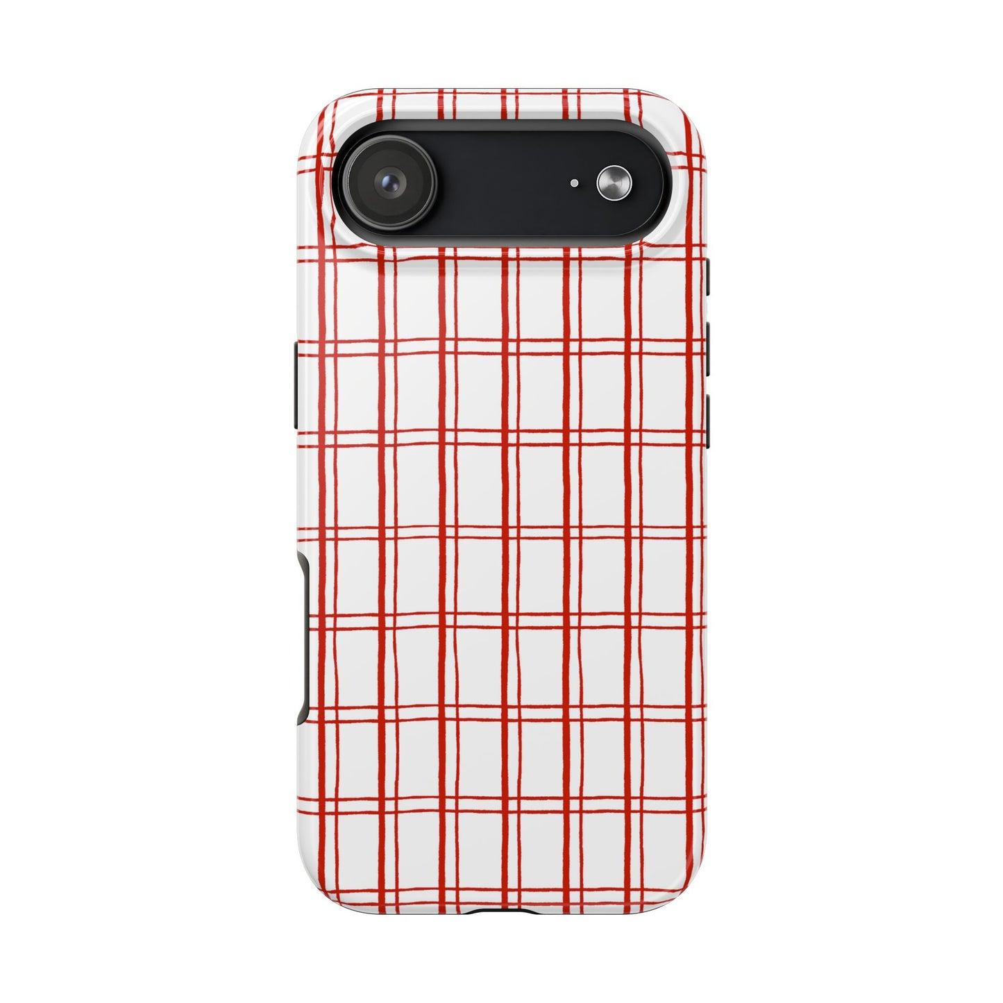 Little Plaid White / Red Phone Case