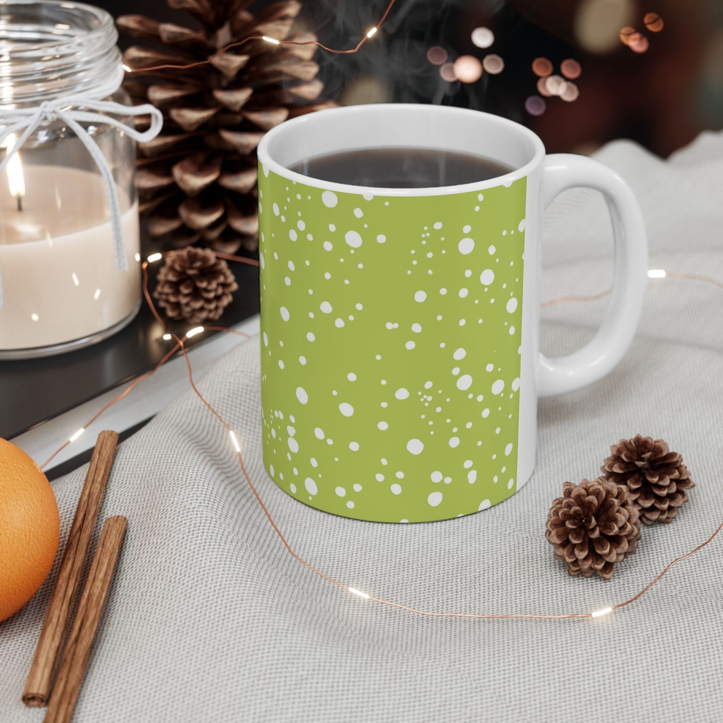 Galaxy Dots Green Cup