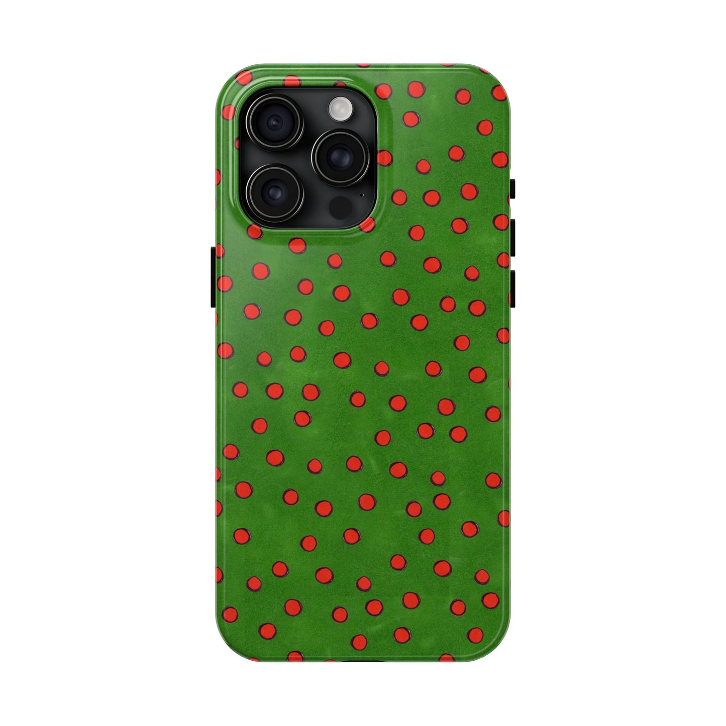 Dinky Dots Green / Red Phone Case