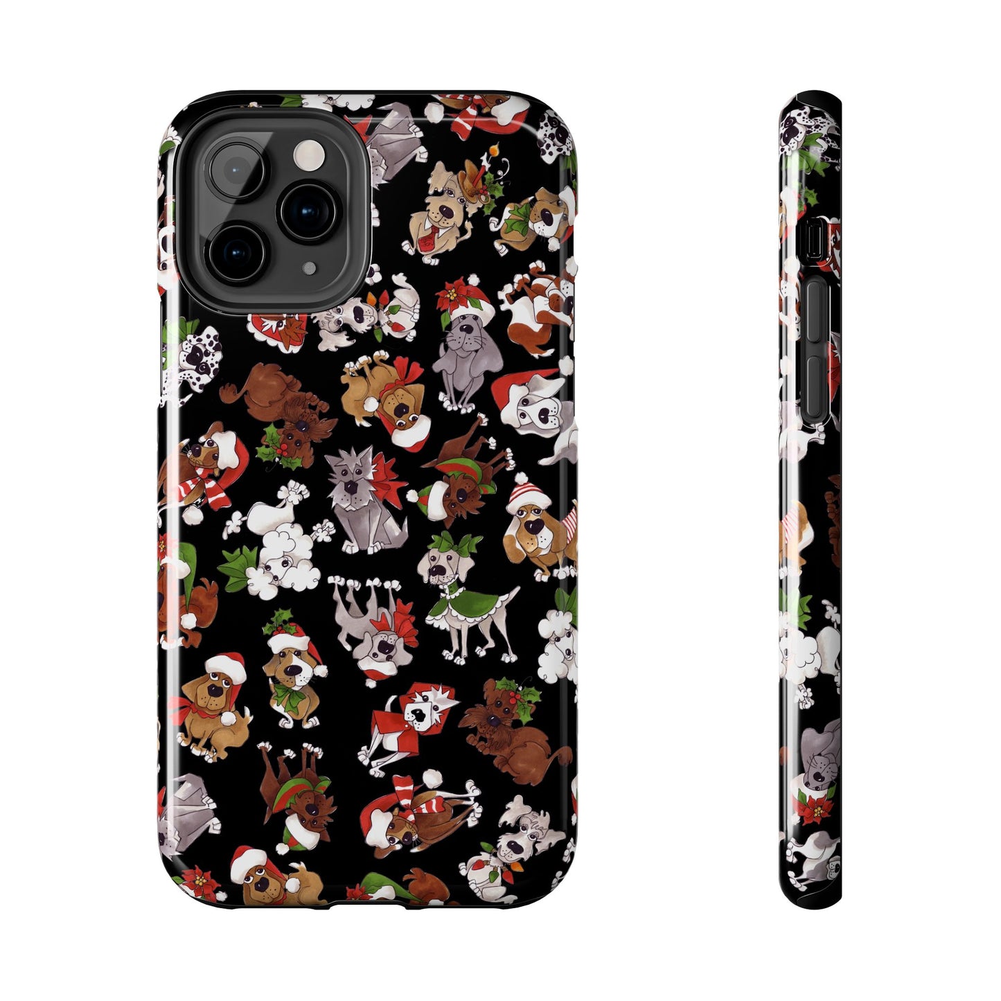 Doggie Toss Black Phone Case