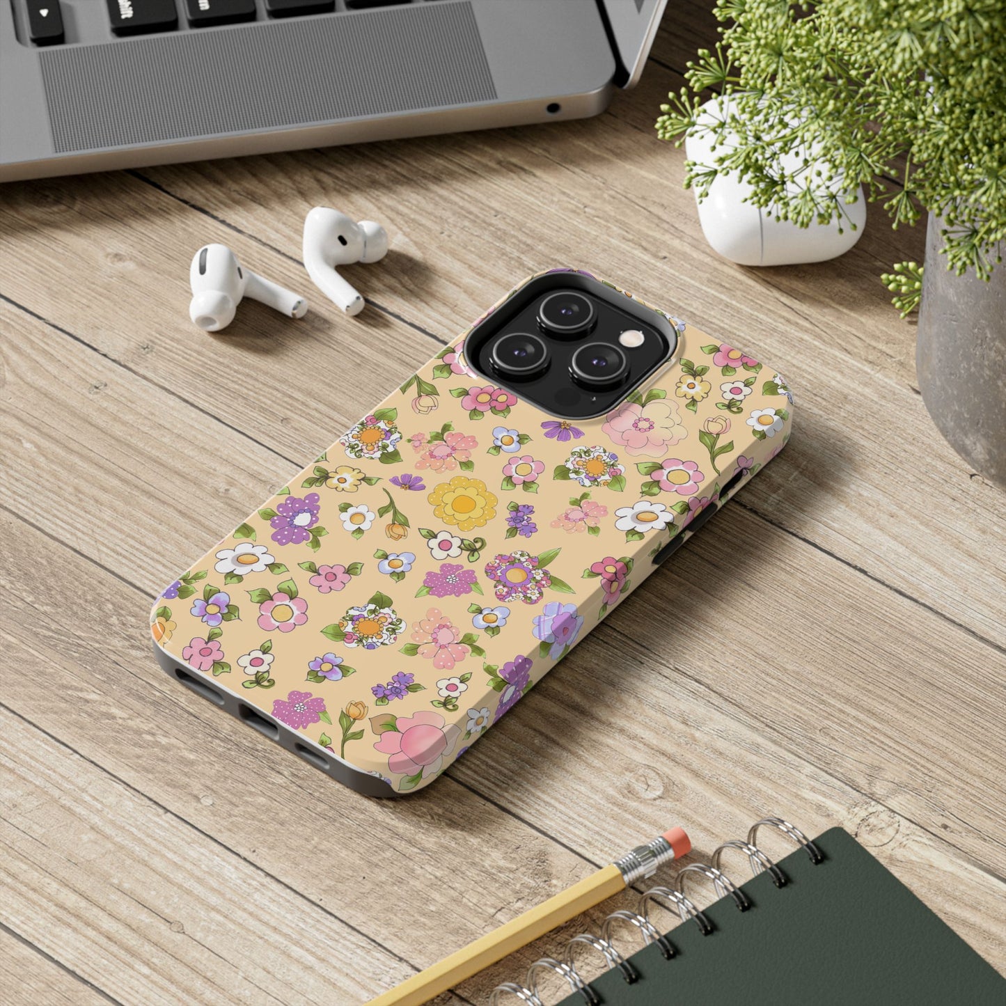 Flowery Yellow Phone Case