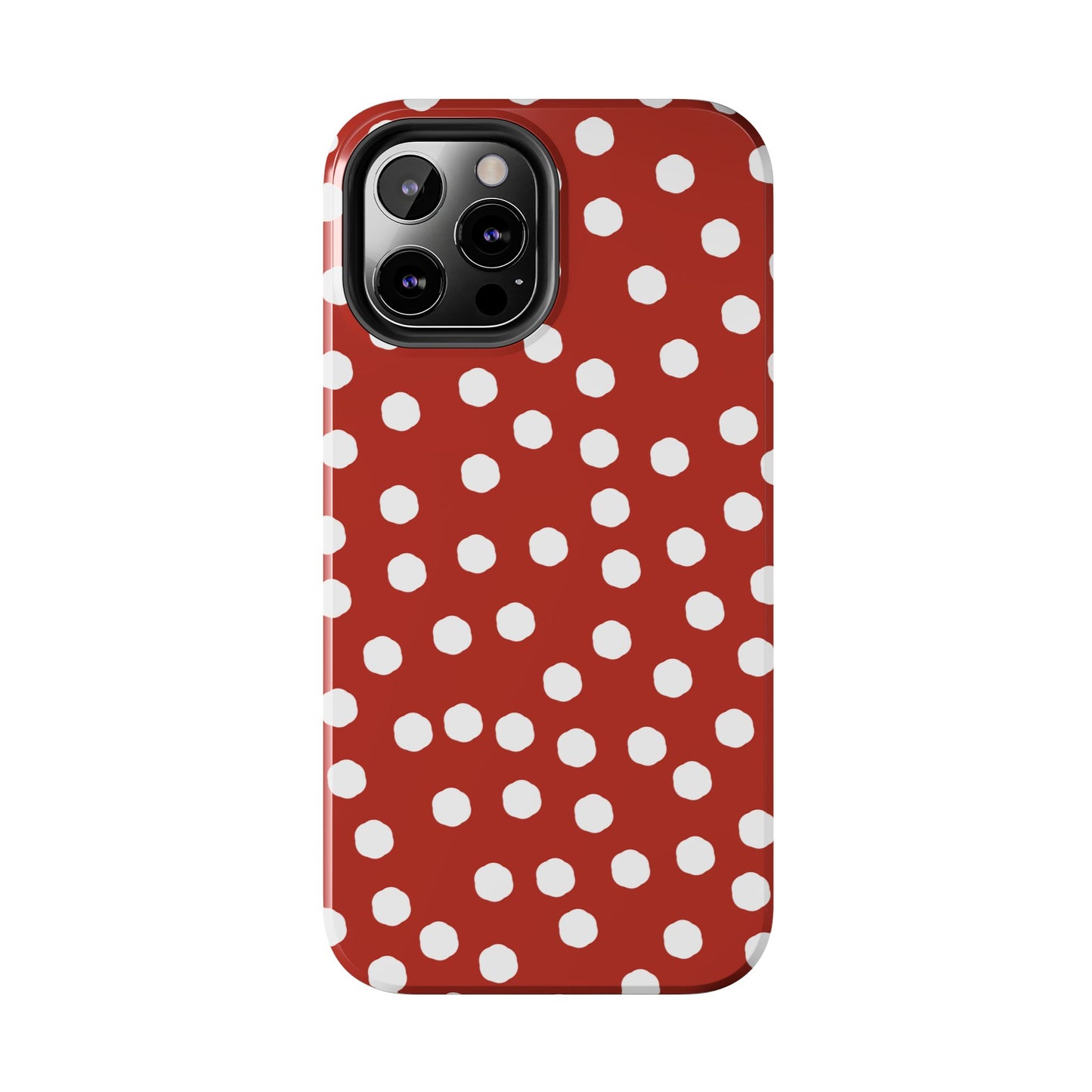 Jumbo Dots Red / White Phone Case