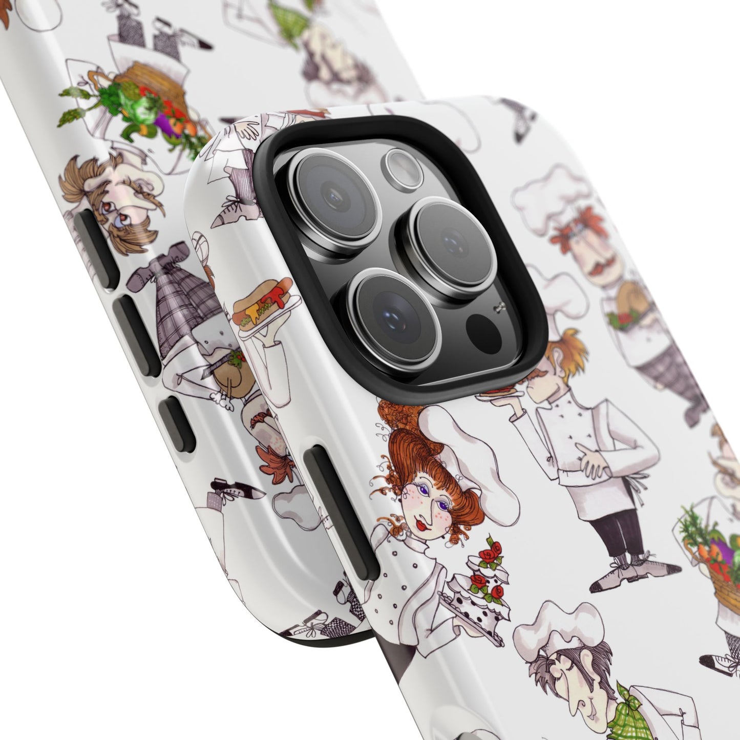 Tossed Chefs White Phone Case
