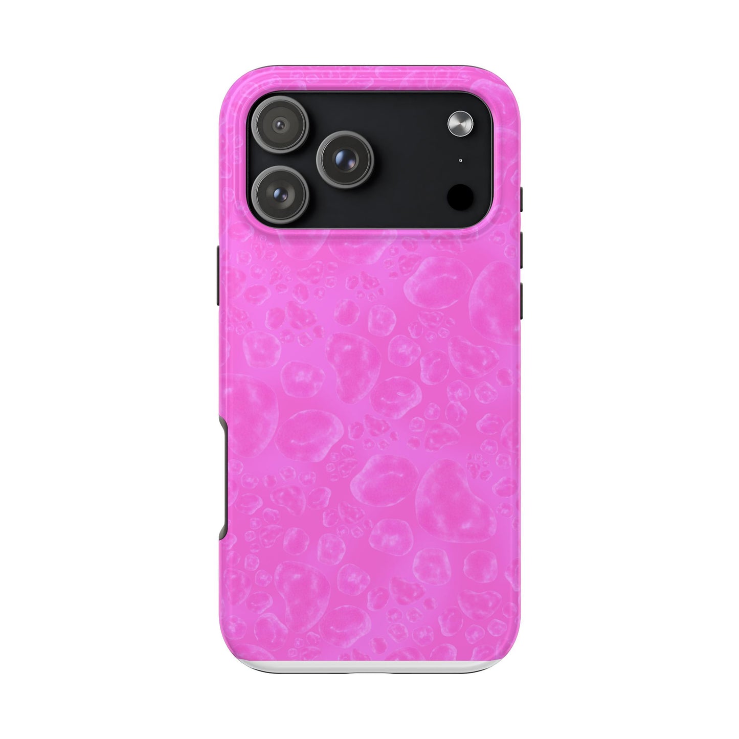 Paw Dots Cerise Phone Case