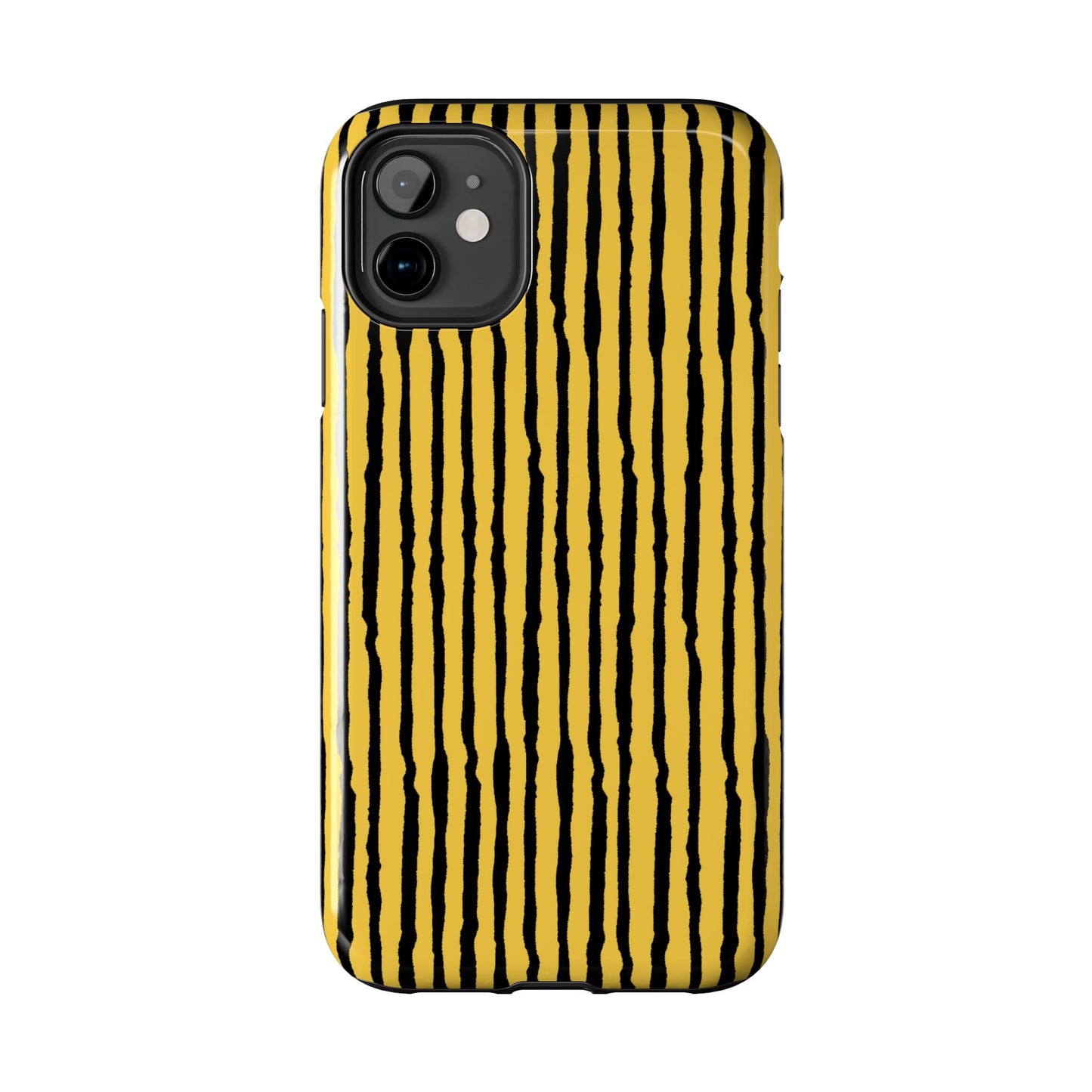 Sorta Stripe Yellow / Black Phone Case