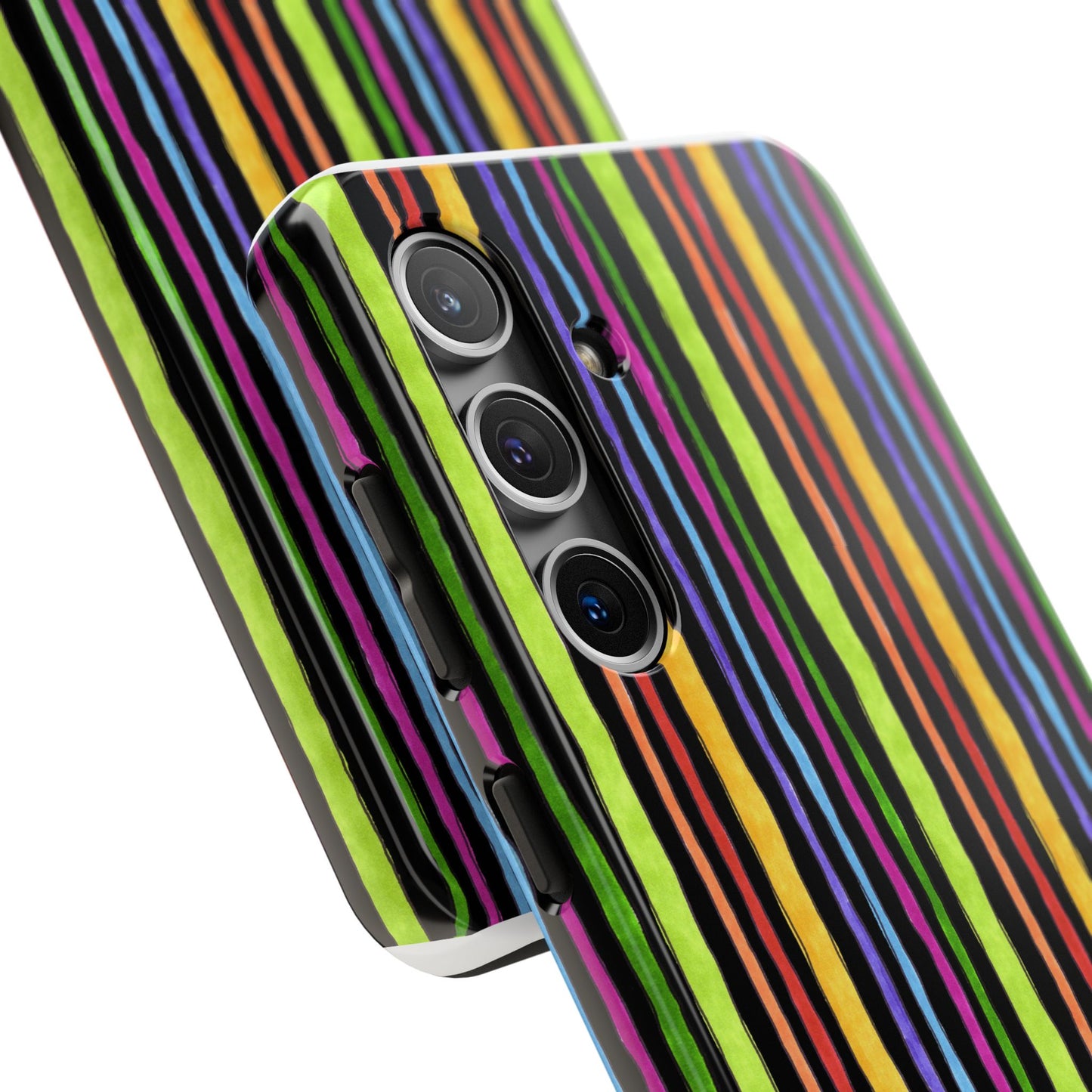 Stripe Fancy Black Phone Case