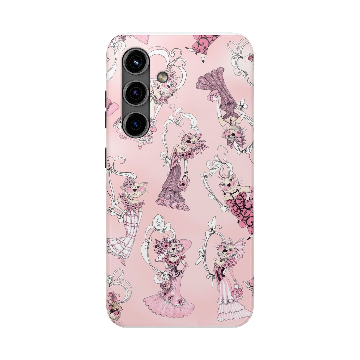Lady Cats Tossed Phone Case
