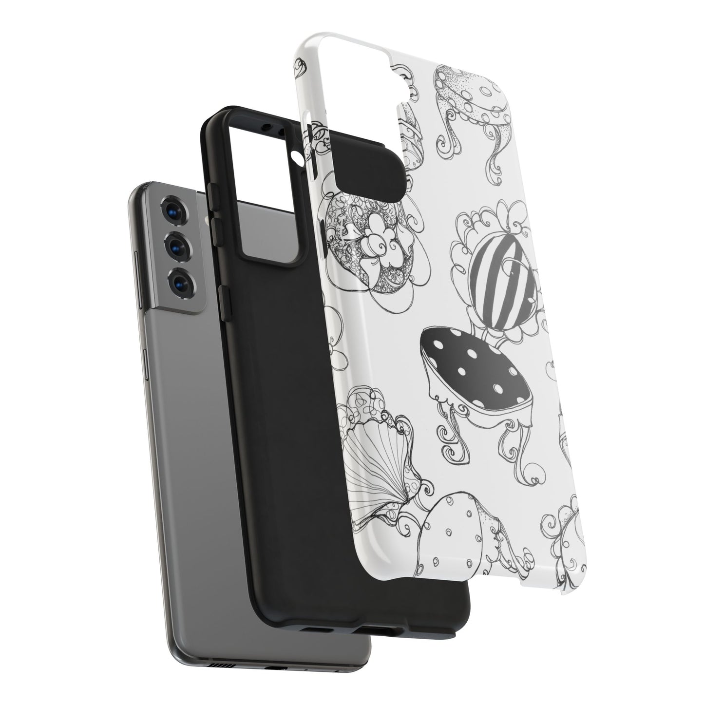 Bistro Chairs White Phone Case