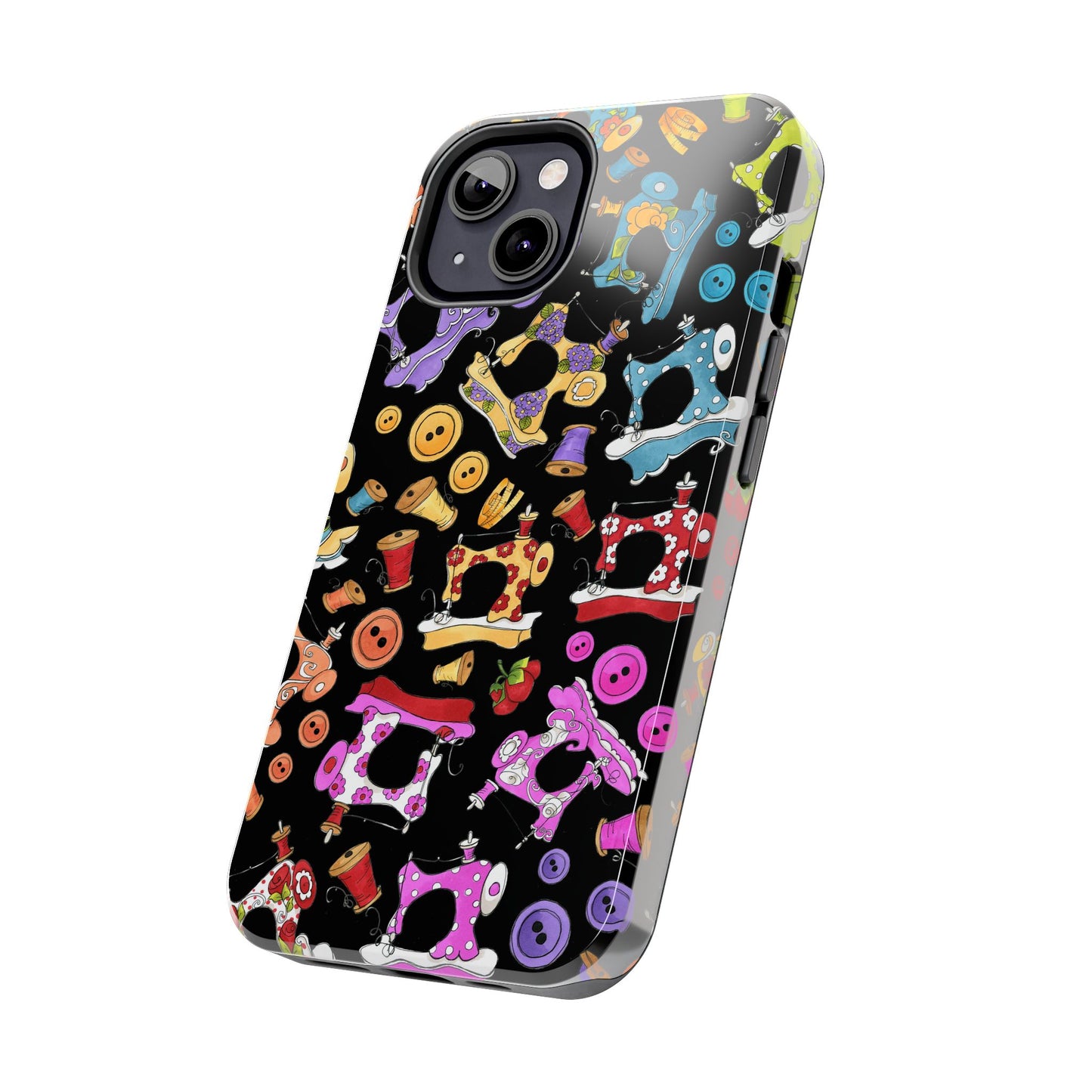 Sew Assorted Black Phone Case