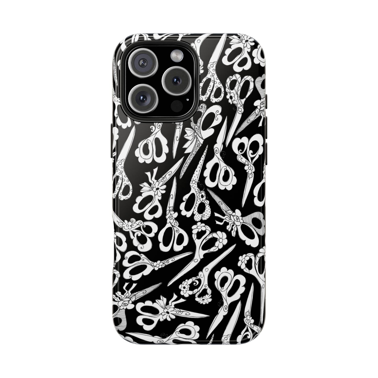 Scissor Blizzard Black Phone Case