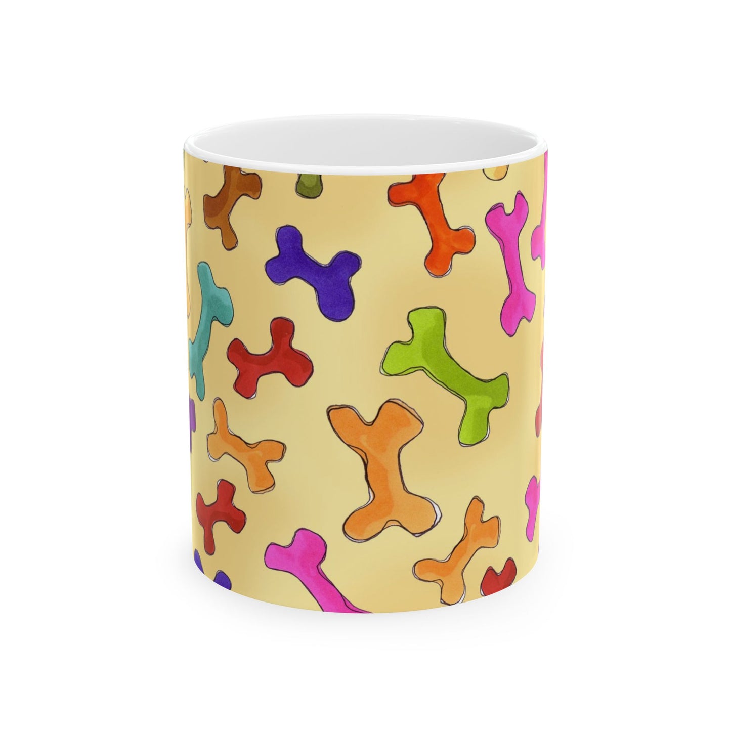 Happy Bones Yellow Cup