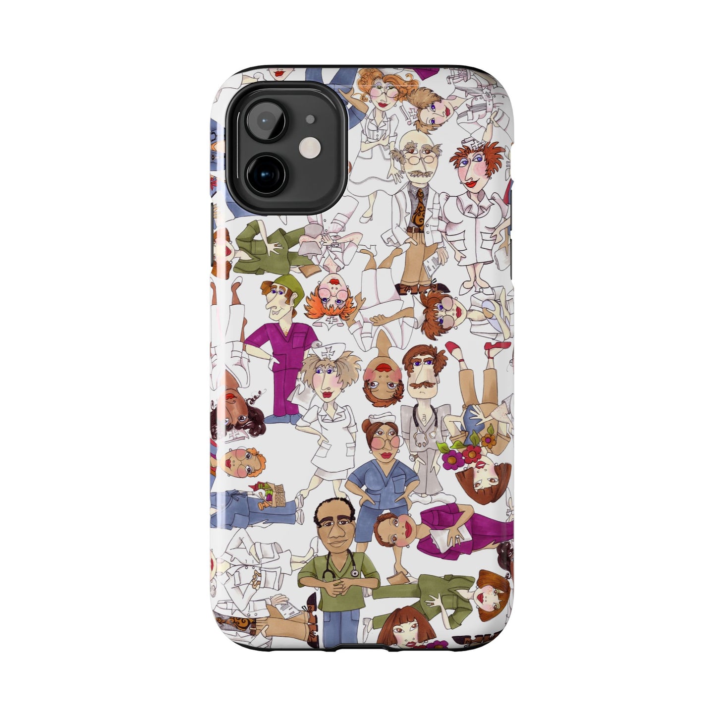 Diverse Nurse White Phone Case
