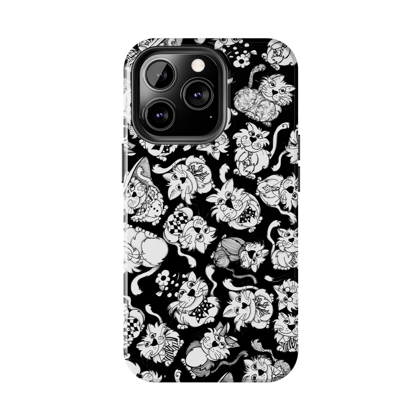 So Kitties Tossed Black Phone Case