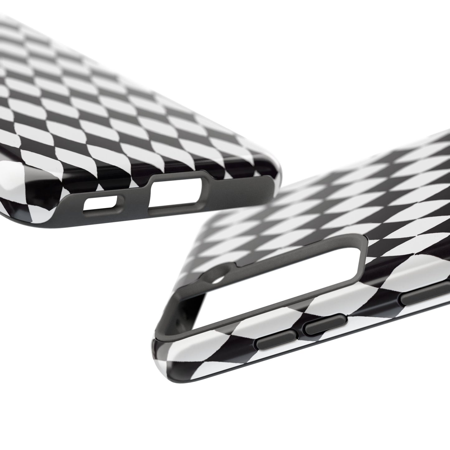 Diamond White / Black Phone Case