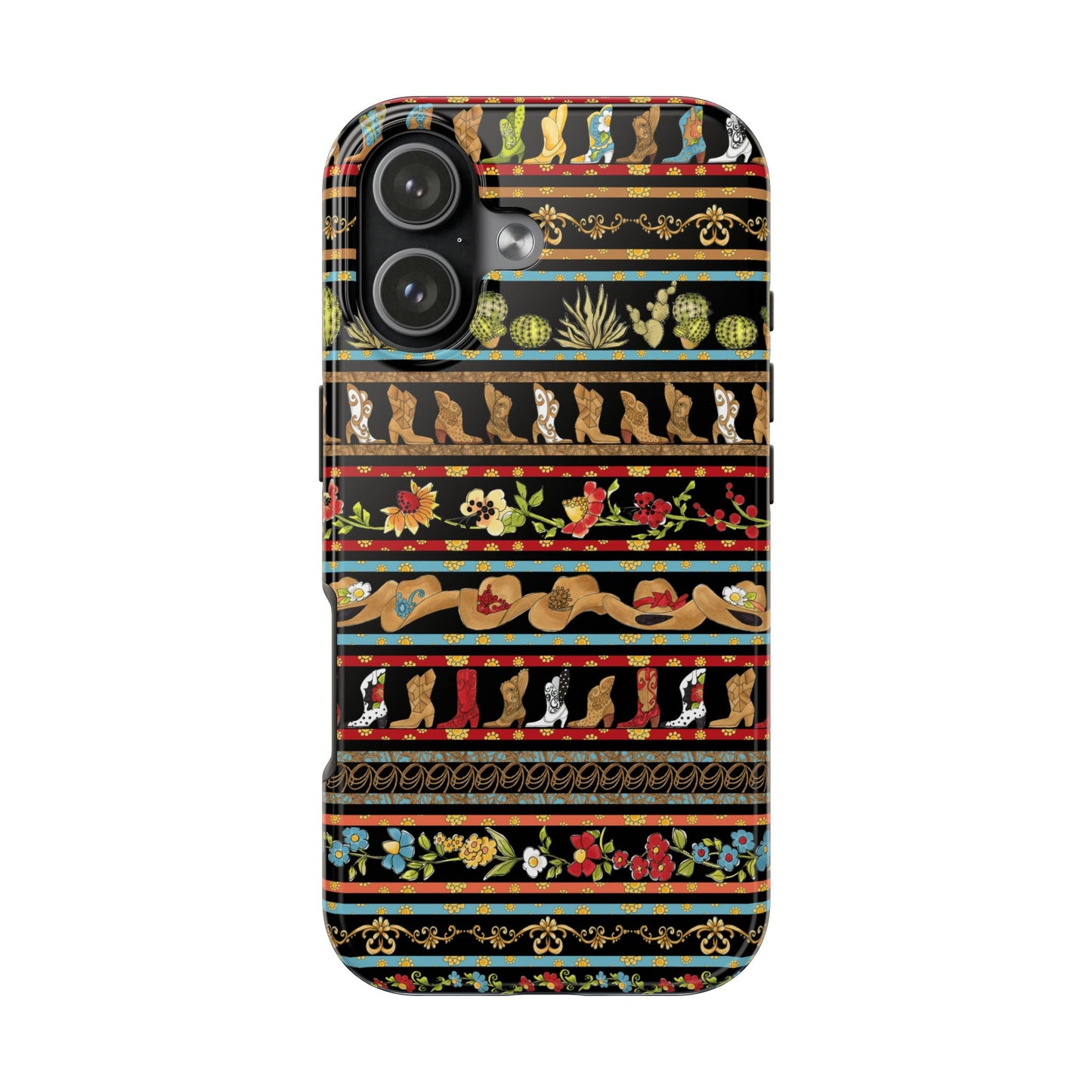 Whoa Borders Black Phone Case