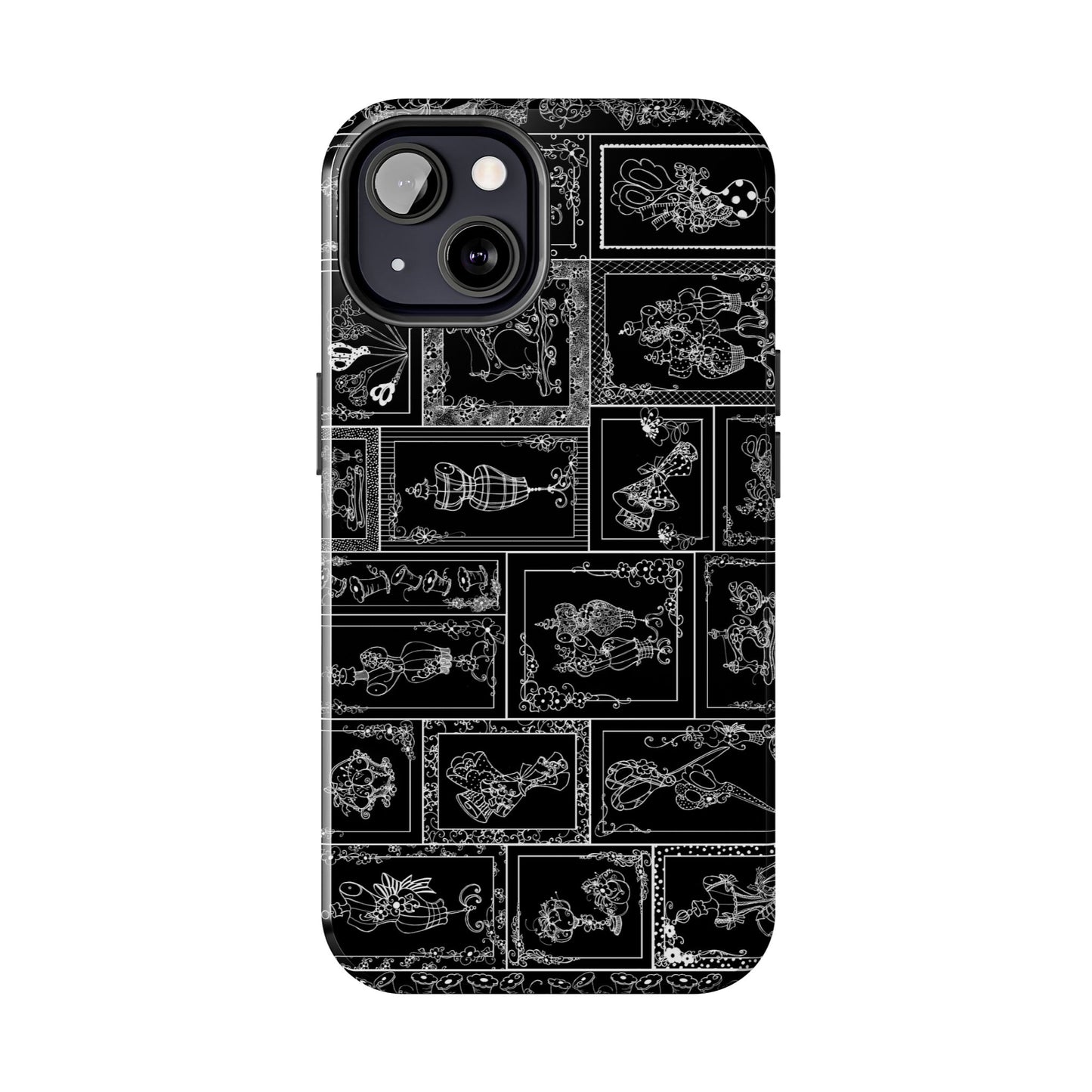 Sew Fancy Black Phone Case