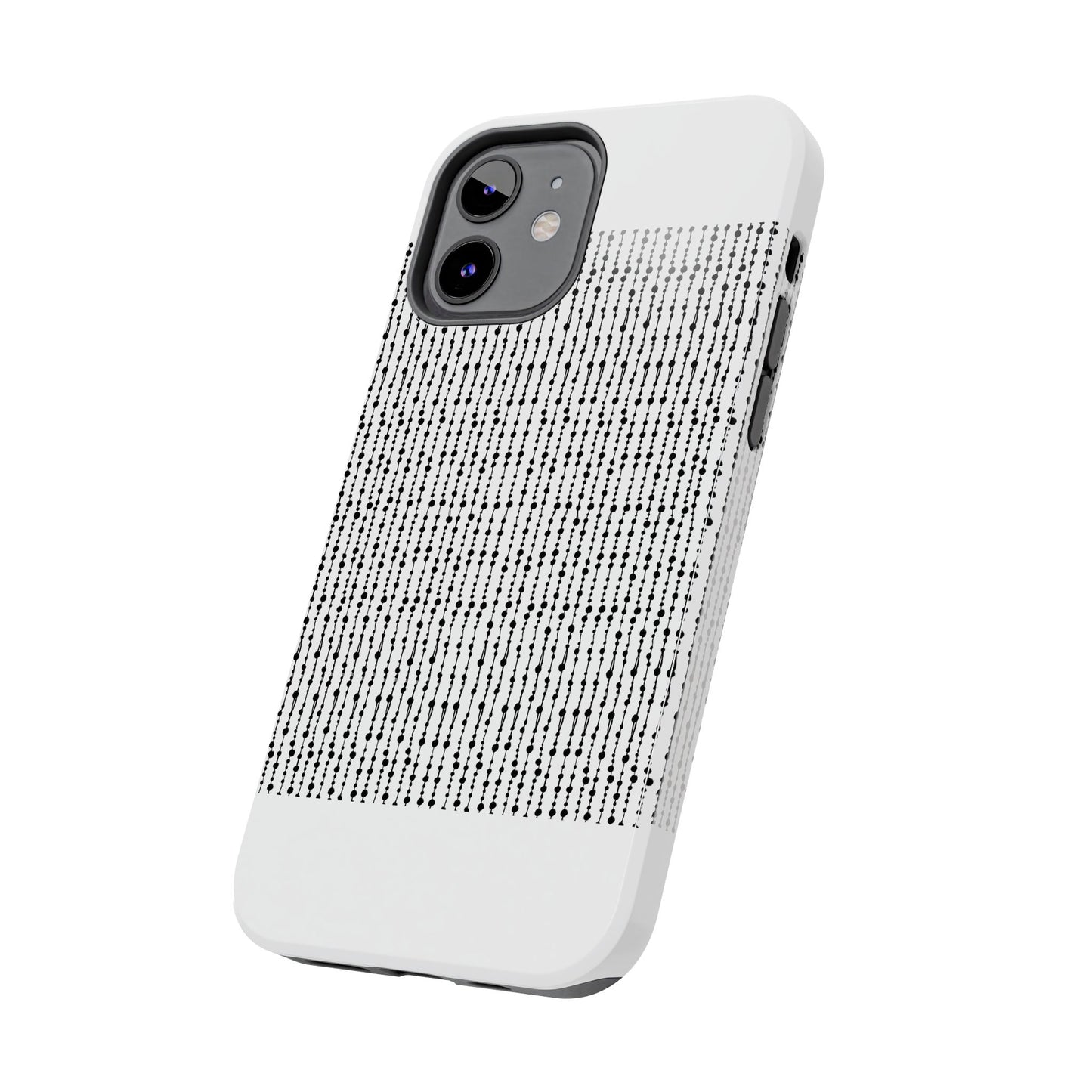 Beaded Curtain White / Black Phone Case
