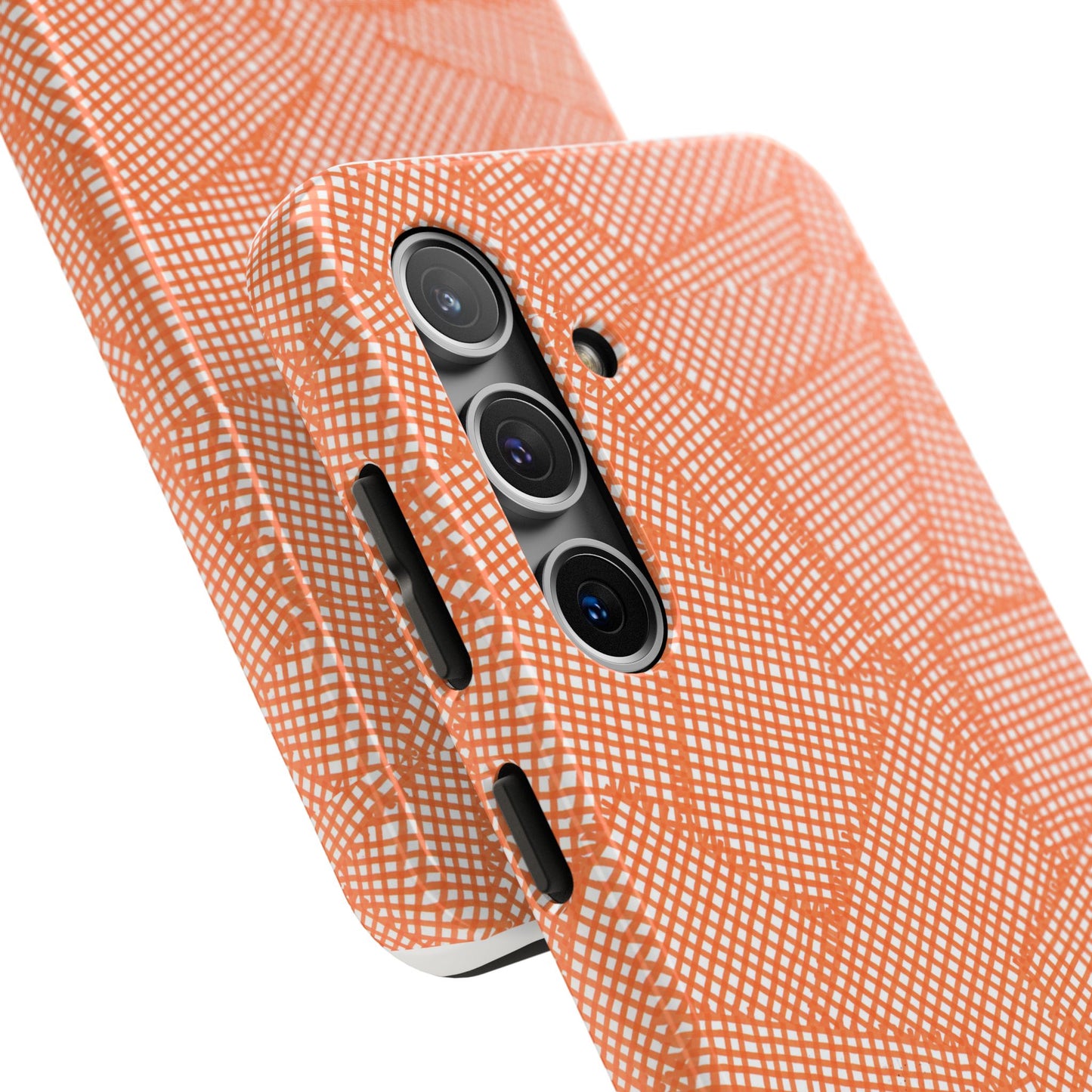 Check Patch Large Orange Phone Case