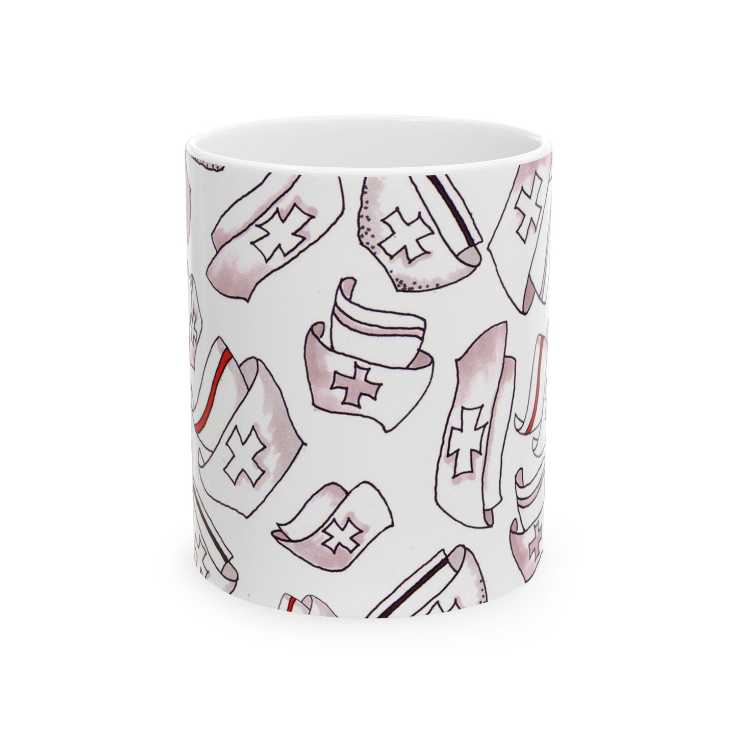 Happy Hats White Cup